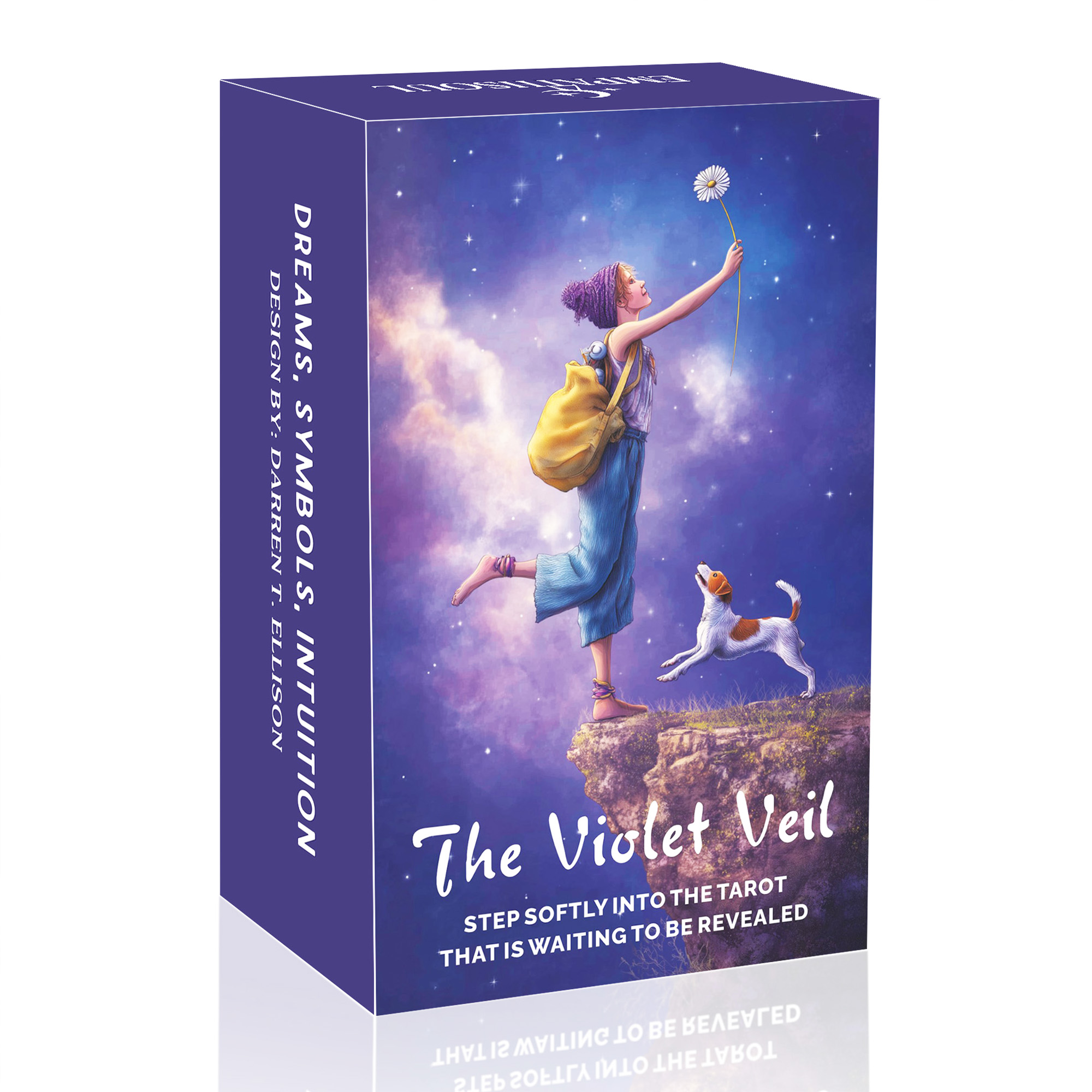 Tarot Cards Deck With Guidebook - Das Violet Veil Tarot-Set, 78 Teile,