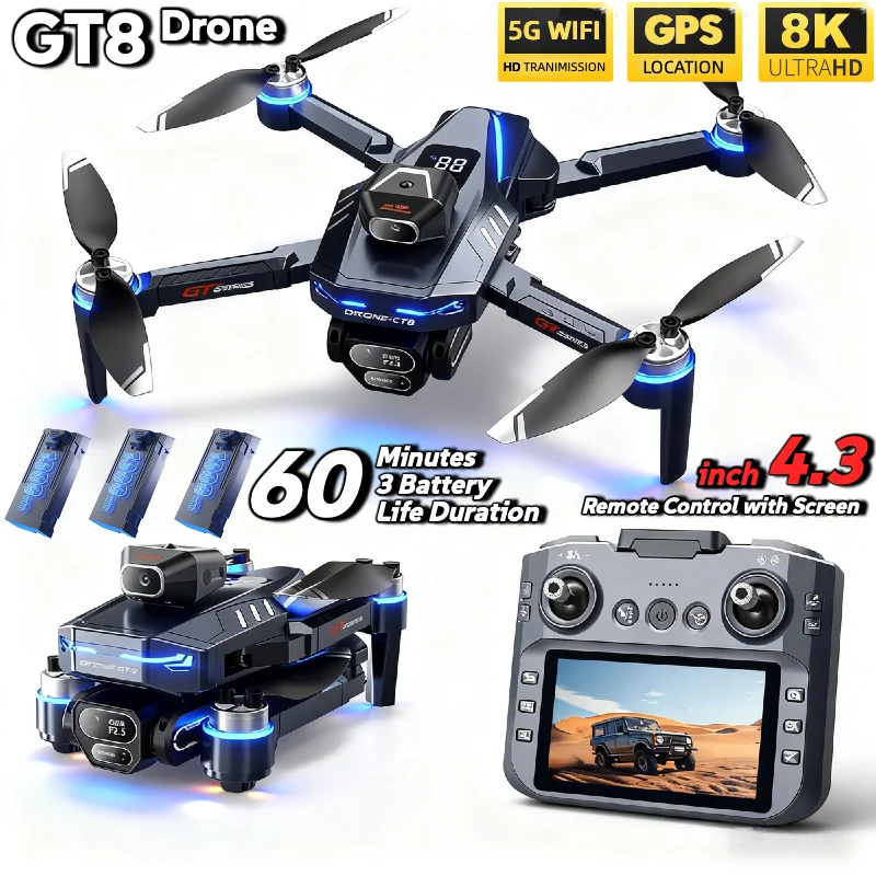 Fpv Brushless Rc Drone 4K - HEIßER Für LSRC GT8 Drone 4K