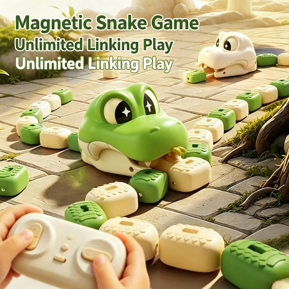 Remote Control Toys - Zweispieler-Wettbewerbsspiel Ferngesteuertes Magnetisches Greedy Snake Auto