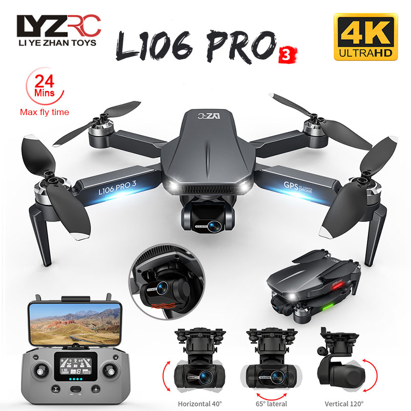 Fpv Brushless Rc Drone 4K - L106 Pro 3 Drohne 5G WIFI