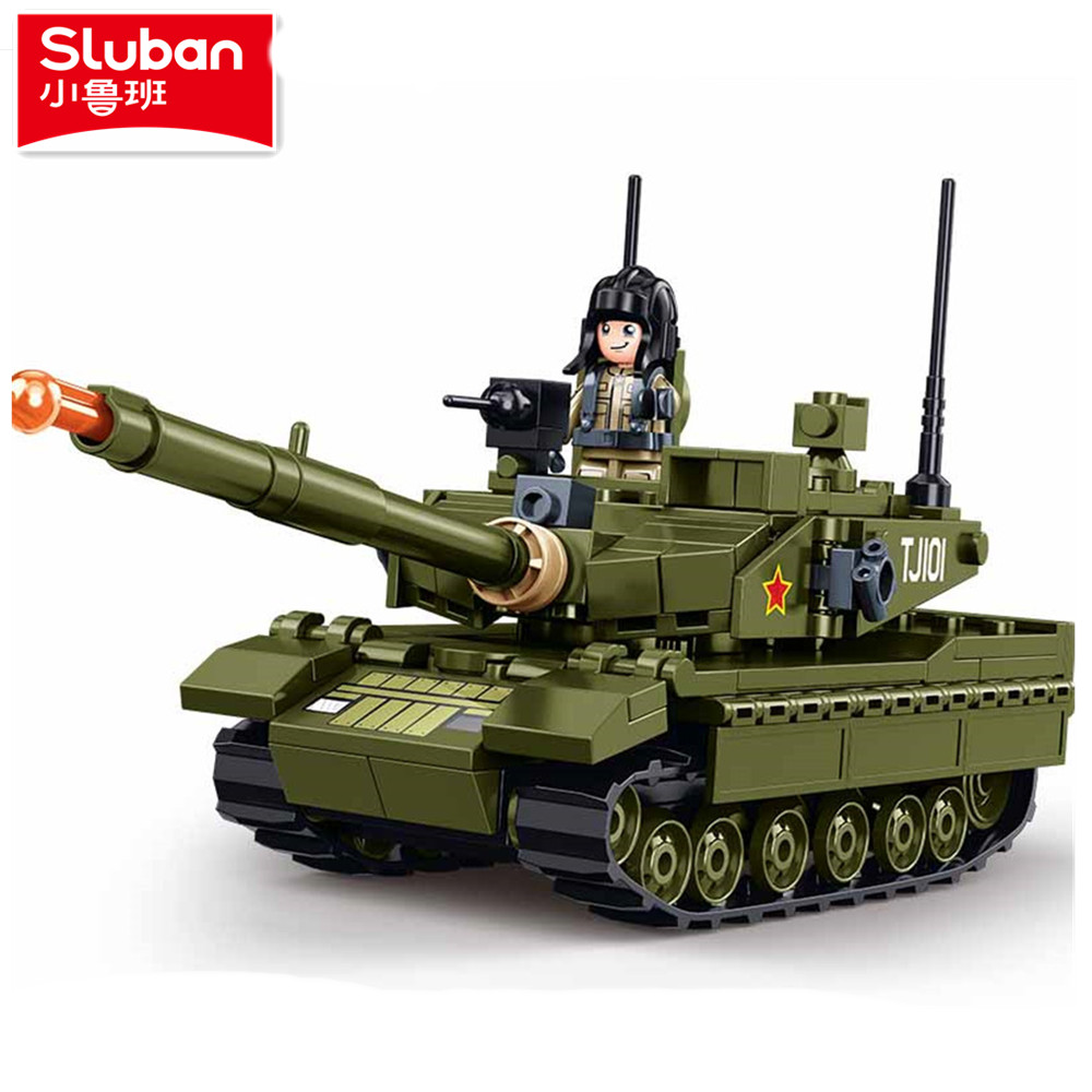 Lego Compatible Military Tank - Sluban 183PCS Armee Kampfpanzer Modell Bausteine