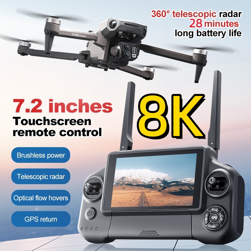 8K 3-Achsen-Gimbal Bürstenlose – Fpv Brushless Rc Drone 4K Bewertung und Preis