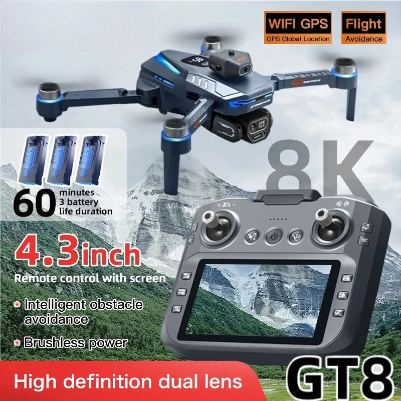 Original GT8 Drohne 8K Profess – Fpv Brushless Rc Drone 4K Bewertung und Preis