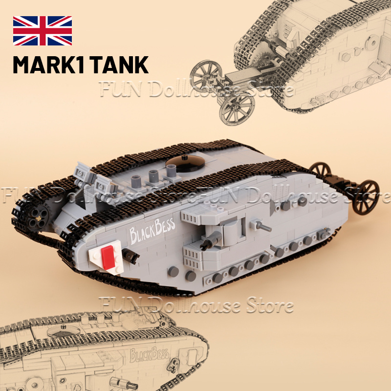 MOC WW1 Militär Armee Soldaten – Lego Compatible Military Tank Bewertung und Preis
