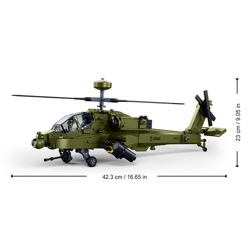 Sluban M38‑B1536 Boeing AH‑64D – Lego Compatible Military Tank Bewertung und Preis