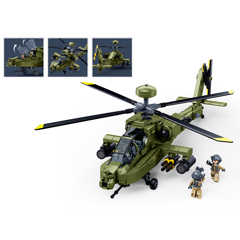 Sluban M38‑B1536 Boeing AH‑64D – Lego Compatible Military Tank Bewertung und Preis