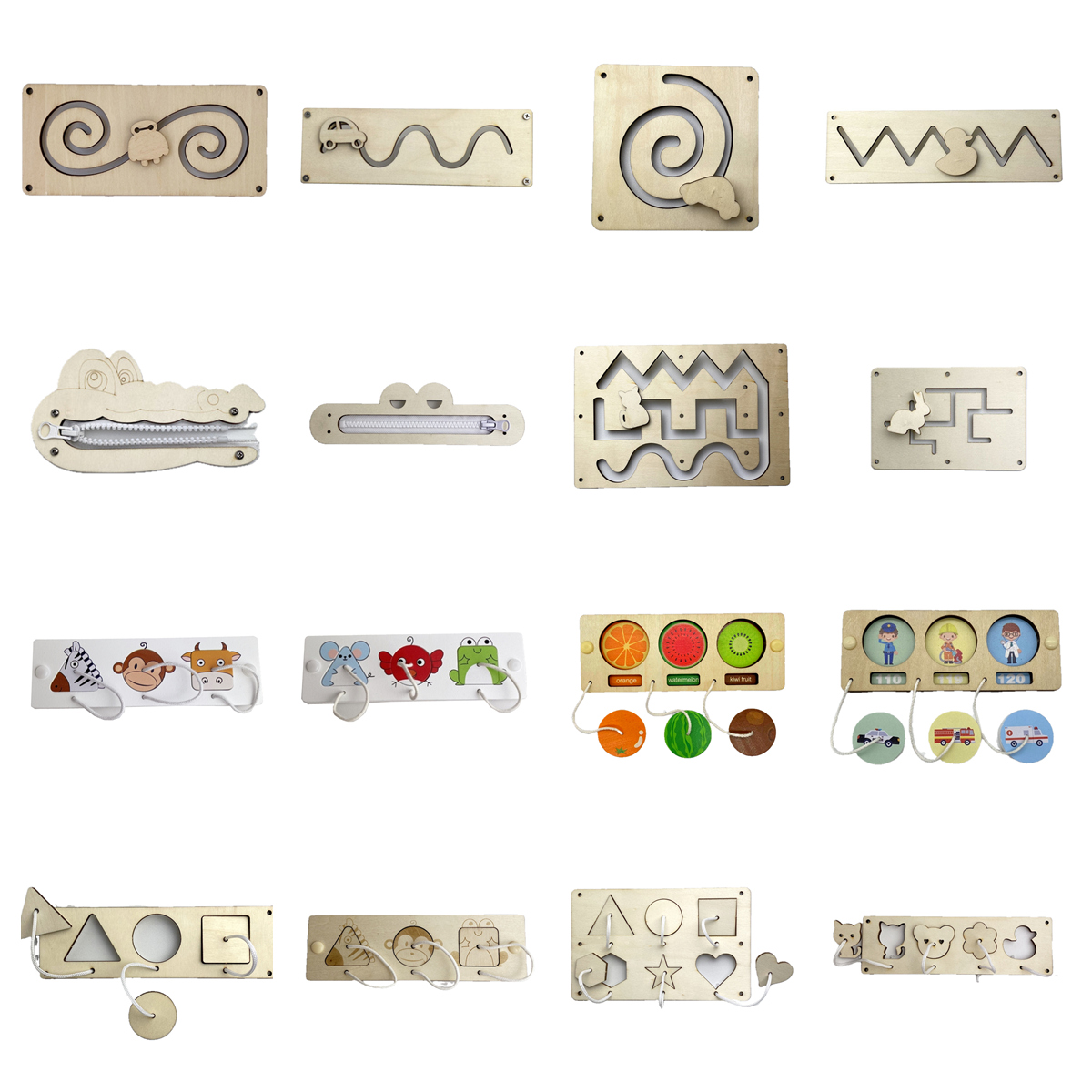 Hausgemachte Montessori Materi – Montessori Wooden Busy Board Toddler Bewertung und Preis