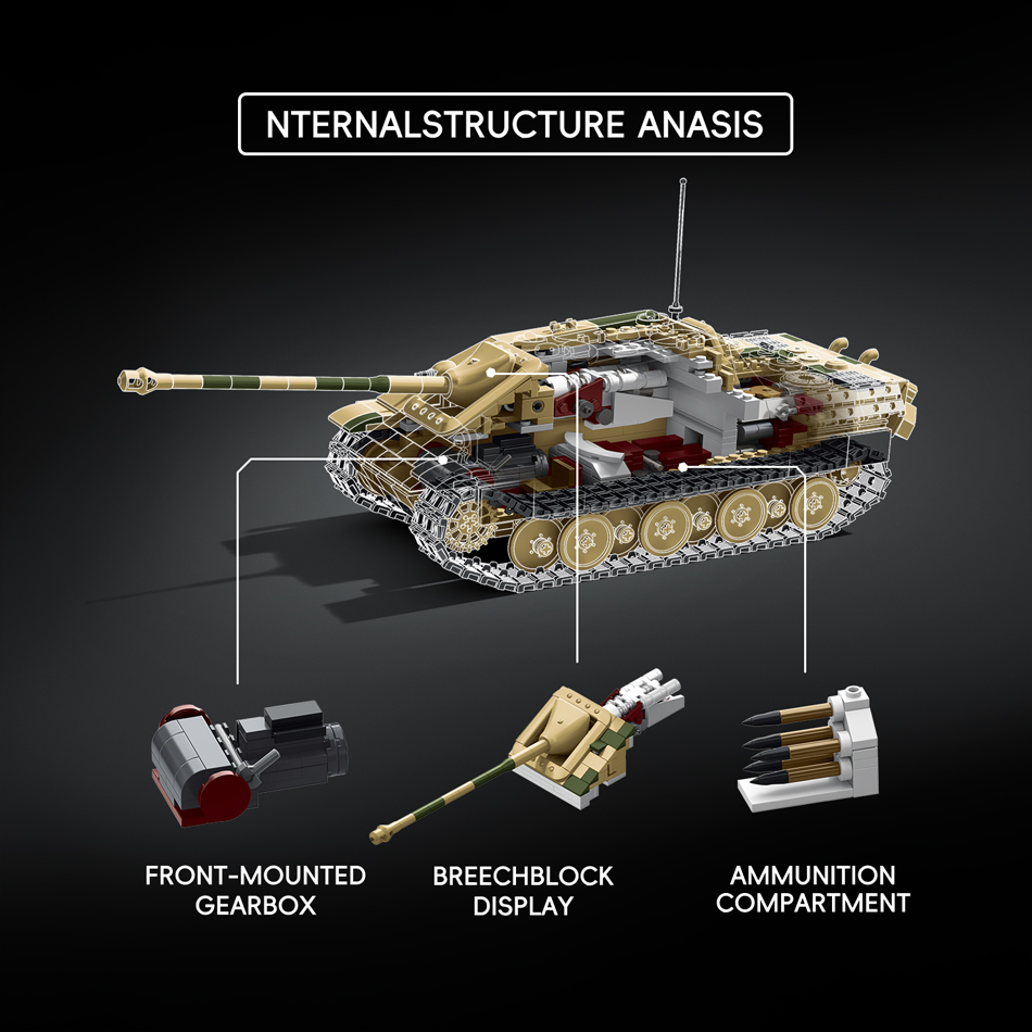 WW2 Militär-Jagdpanther G1 Sd. – Lego Compatible Military Tank Bewertung und Preis