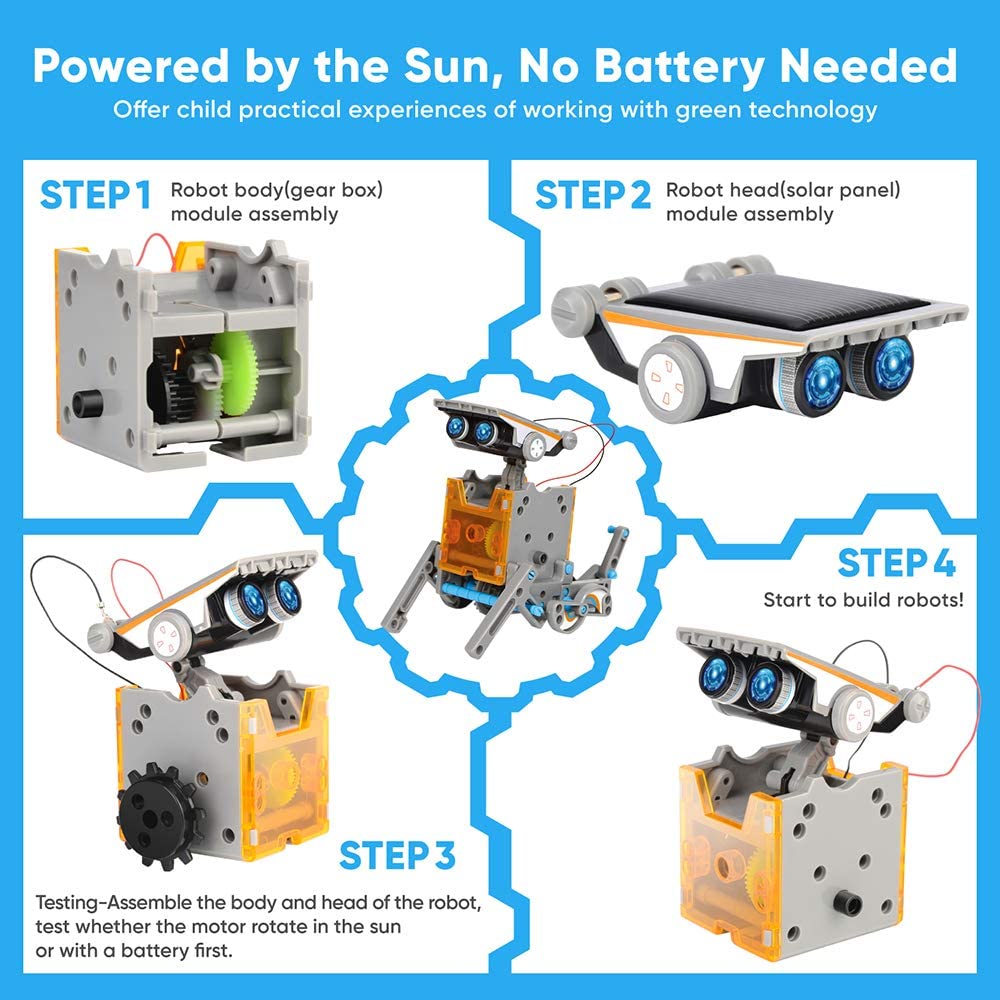 STEM 13-in-1 Bildung Solar Rob – Stem Solar Robot Kit For Kids Bewertung und Preis