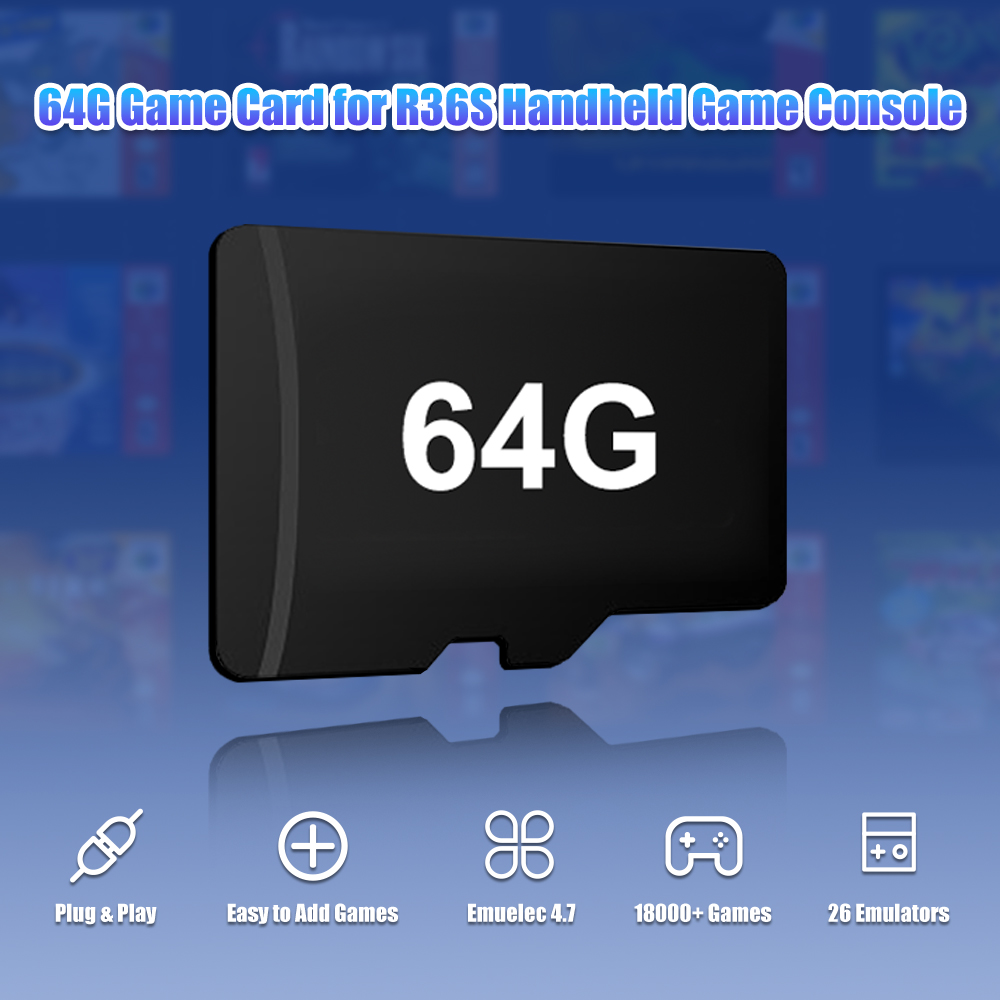 64G Game TF-Karte für R36S Vid – Retro Handheld Game Console R36S Bewertung und Preis