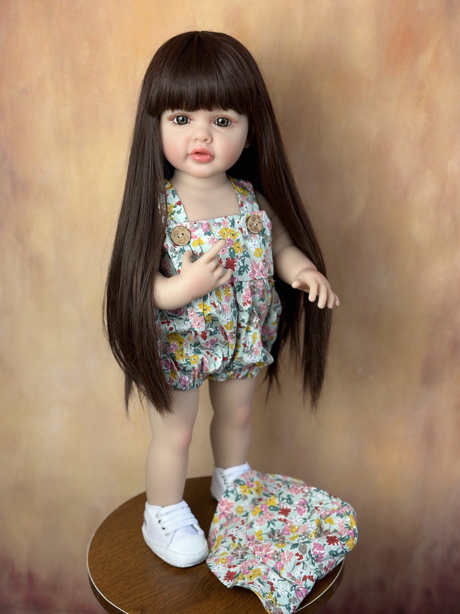 22 Zoll kuscheliges Ganzkörper – Reborn Baby Doll Silicone Realistic Bewertung und Preis