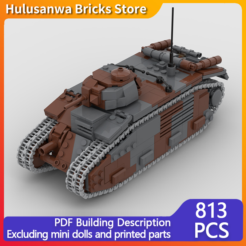 B1 Bis Militärpanzer-Modell MO – Lego Compatible Military Tank Bewertung und Preis